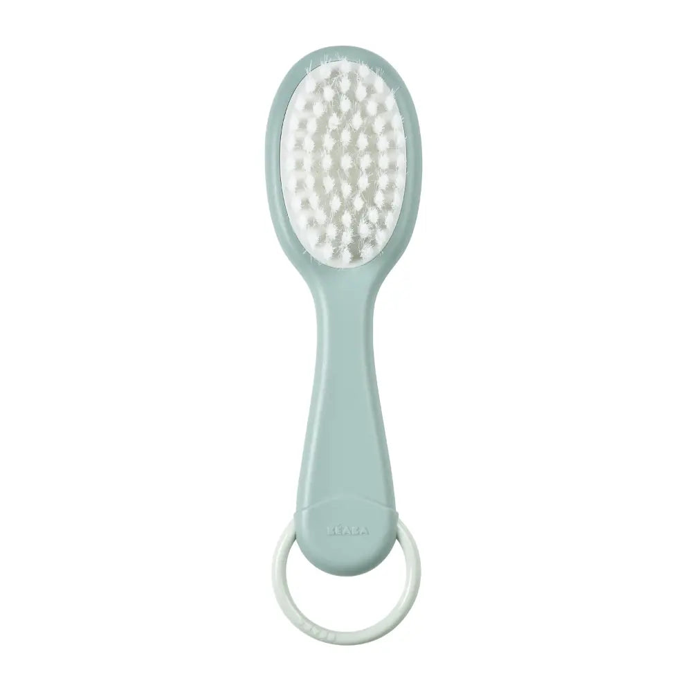 Beaba Baby Brush & Comb Set for Newborns & Toddlers, Soft Bristle Hair Brush & Gentle Comb with Ergonomic Easy-Grip Handles,Baby Grooming Kit & Hair Care Accessory, 0m+