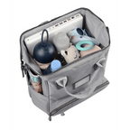 Beaba Wellington Diaper Bag – Stylish Backpack for Moms & Dads – Large Capacity Baby Bag with Changing Mat, Insulated Bottle Holder, Multiple Pockets, Durable, Water-Resistant – Travel & Everyday Use