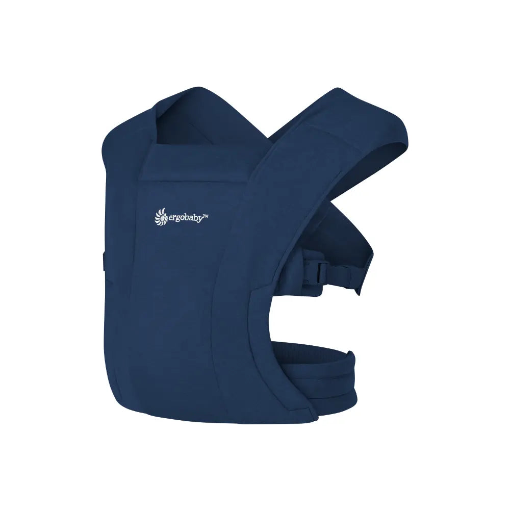 Ergobaby Embrace Newborn Baby Carrier, Soft, Cosy & Lightweight Newborn Ready Carrier, Ergonomic “M” Position, Padded Head & Neck Support, Adjustable Waistbelt & Cross Straps, 2 Carry Positions, Easy to Use, 3-11 Kgs, 0-12 Months, Midnight Blue