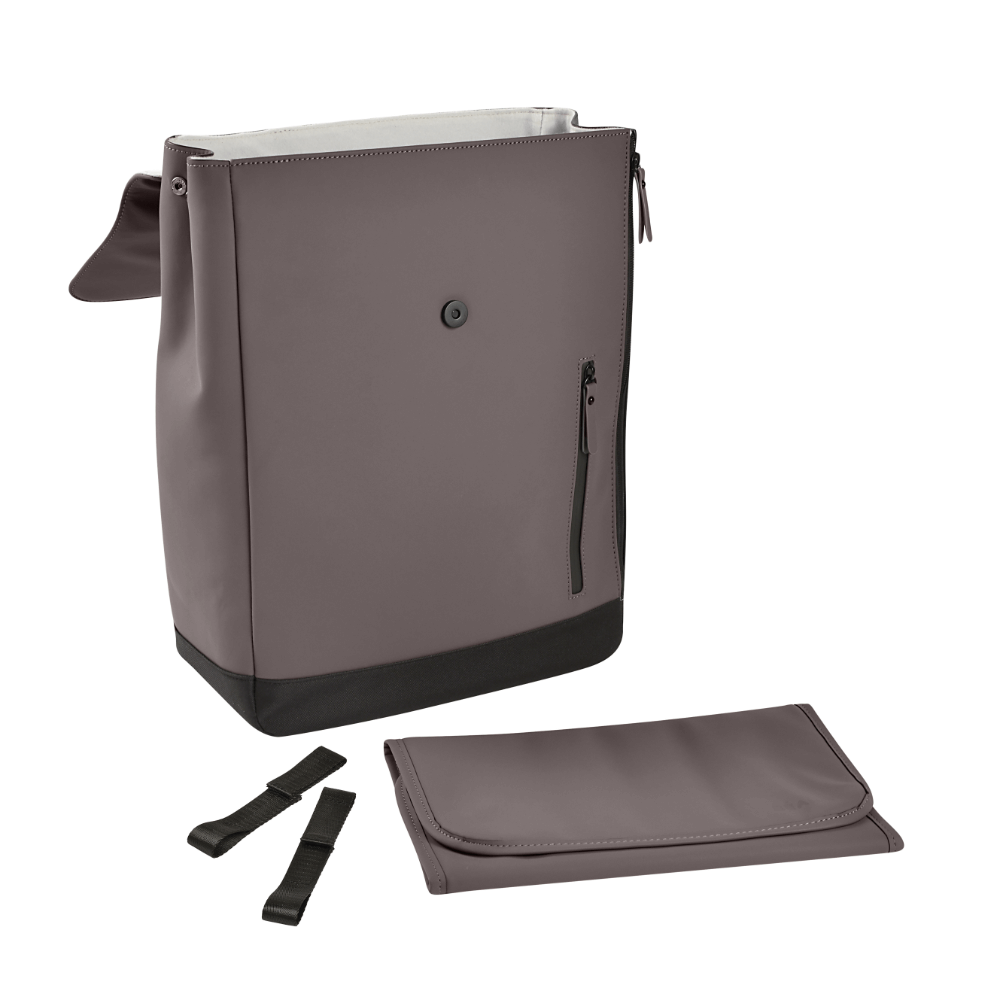 Beaba Oslo Baby Diaper Bag – Multifunctional Travel Baby Backpack with Large Capacity, Multi-Pocket Organizer with Changing Pad, Insulated Bottle Pouch & Stroller Clips – Ideal for Moms & Dads On the Go