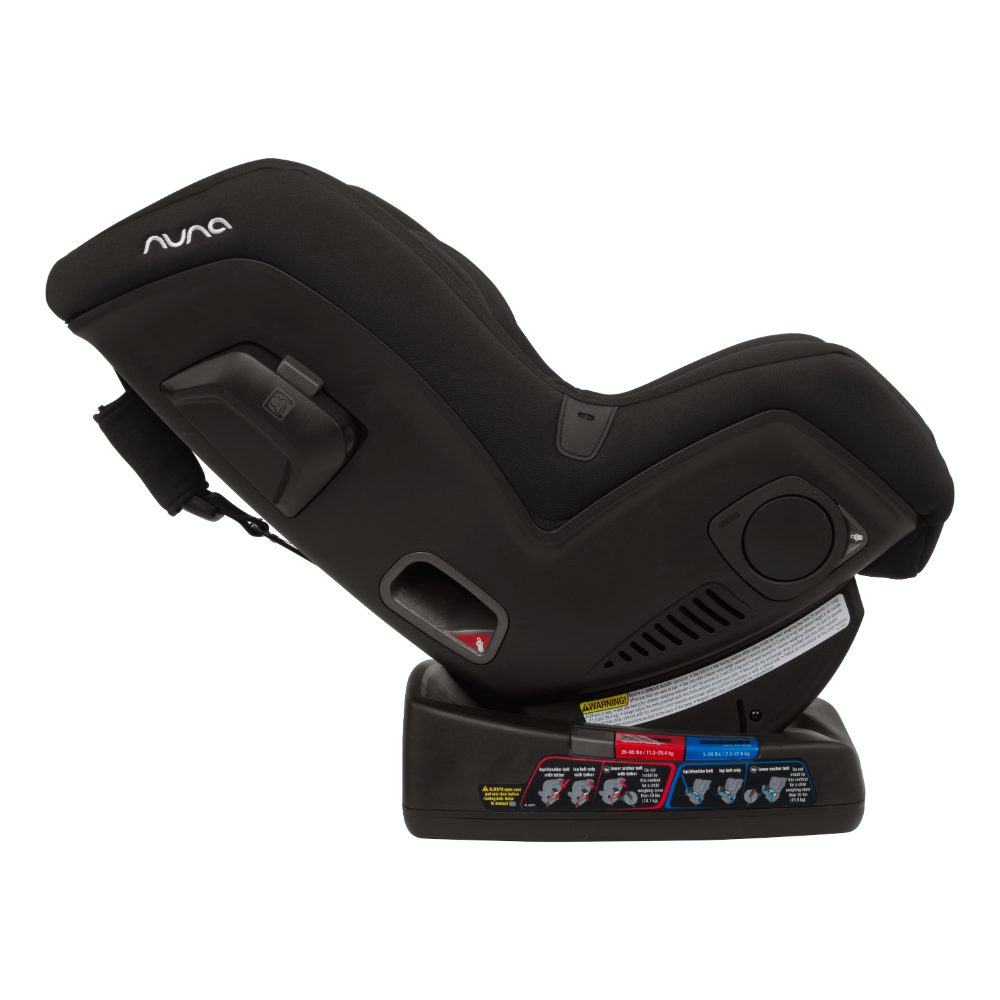 Nuna Rava Baby Car Seat-Convertible (Front & Rear Facing)-FAA Certified-10 Positions Recline-With Advanced Safety Technology-2 Years Warranty-For 0 to 7Y (Upto 30Kg) - Caviar
