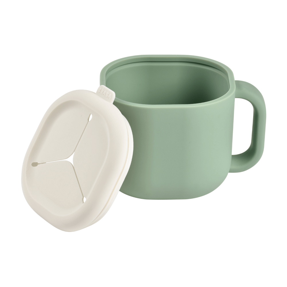 Beaba Pick 'N' Snack Container - Ideal for Storing Baby Food and Snacks, Star Shaped and Removable Lid, Wide Handle for Easy Grip, Travel Friendly