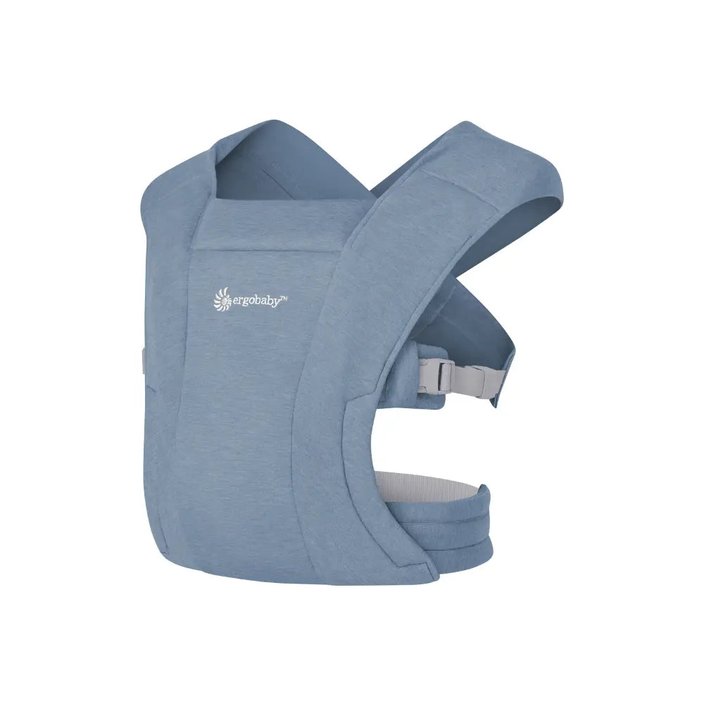 Ergobaby Embrace Newborn Baby Carrier, Soft, Cosy & Lightweight Newborn Ready Carrier, Ergonomic “M” Position, Padded Head & Neck Support, Adjustable Waistbelt & Cross Straps, 2 Carry Positions, Easy to Use, 3-11 Kgs, 0-12 Months, Oxford Blue