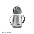 Beaba Stainless Steel Straw Cup - 250 ml