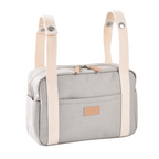 Beaba Mini Paris Baby Diaper Bag – Multifunctional Travel Baby Bag with 5L Capacity, Multi-Pocket Organizer with Stroller Clips, 100% Cotton, Ideal for Moms & Dads