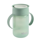 Beaba 360° Baby Learning Cup with Anti-Drip Disc, Patented Anti-Leak System, Dual handle & Spillproof Sippy Cup for Toddlers, Lightweight & Easy Grip Removable Handles, with Hygienic Lid, 340 ml, 12 Months+