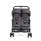 Joie Aire Twin Stroller with Rain Cover - Dark Pewter
