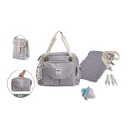 Beaba Geneva Baby Diaper Bag – Multifunctional Travel baby Bag with Large Capacity, Multi-Pocket Organizer with Changing Pad, Insulated Bottle Pouch, Pacifier Pouch & Stroller Clips, Ideal for Moms & Dads On the Go