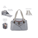 Beaba Sydney Baby Diaper Bag – Multifunctional Travel baby Bag with Large Capacity, Multi-Pocket Organizer with Changing Pad, Insulated Bottle Pouch & Stroller Clips – Ideal for Moms & Dads On the Go