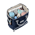 Beaba Wellington Diaper Bag – Stylish Backpack for Moms & Dads – Large Capacity Baby Bag with Changing Mat, Insulated Bottle Holder, Multiple Pockets, Durable, Water-Resistant – Travel & Everyday Use