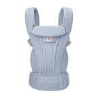 Ergobaby Omni Deluxe Baby Carrier, Lightweight Breathable Soft Mesh, Enhanced Lumbar Support, Adjustable Waistbelt & Cross Straps, Privacy Hood, 4 Carry Positions, 6 Storage Pockets, 3-20Kgs, 0- 4 years, Serene Blue