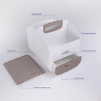 Ubbi Diaper Storage Caddy and Changing Mat