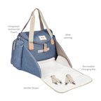 Beaba Sydney Baby Diaper Bag – Multifunctional Travel baby Bag with Large Capacity, Multi-Pocket Organizer with Changing Pad, Insulated Bottle Pouch & Stroller Clips – Ideal for Moms & Dads On the Go