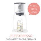 Beaba Bib Expresso Bottle Preparer and Warmer for Baby and Children - Single Handed Fast Preparation - Adjustable Temperature