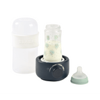 Beaba Baby Bottle Warmer, 3-in-1 Multifunctional, Ultra Fast, Portable, Travel Friendly, Reheats Milk, Baby Food, Compact Design , 0m+