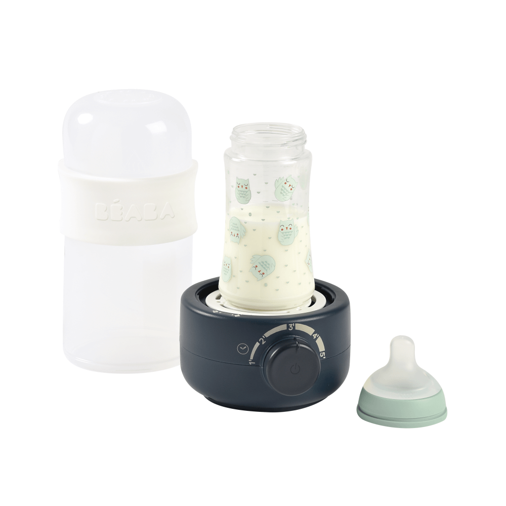 Beaba Baby Bottle Warmer, 3-in-1 Multifunctional, Ultra Fast, Portable, Travel Friendly, Reheats Milk, Baby Food, Compact Design , 0m+