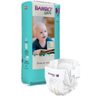 Bambo Nature Premium Baby Tape Diapers for Babies, Medium Size (4-8 Kgs), Super Absorbent, Breathable, Extra Soft, Dermatologically Tested, Hypoallergenic Infant Nappies With Wetness Indicator
