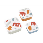 Beaba Snack Box - Easy-to-Open Lids, Stackable, Lightweight, Leak-Resistant, Ideal for Kids Lunches & Snacks Containers and Microwave Safe, Travel Friendly, Set of 3, (500ml, 350ml, 230ml), Multicolor
