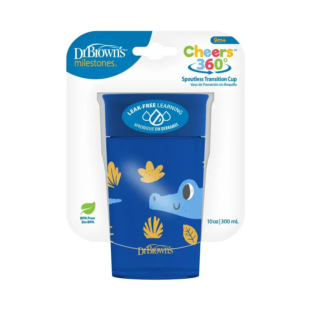 Dr. Brown’s Milestones Cheers360™ Cup, 10 oz/300 mL - Blue