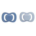 B.Box Pacifier GLOW Silicone Twin Pack | Ergonomic Teat & Shield, Hygienic Cap - Size 1