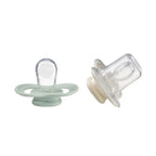 B.Box Pacifier GLOW Silicone Twin Pack | Ergonomic Teat & Shield, Hygienic Cap - Size 2