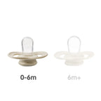 B.Box Pacifier GLOW Silicone Twin Pack | Ergonomic Teat & Shield, Hygienic Cap - Size 1