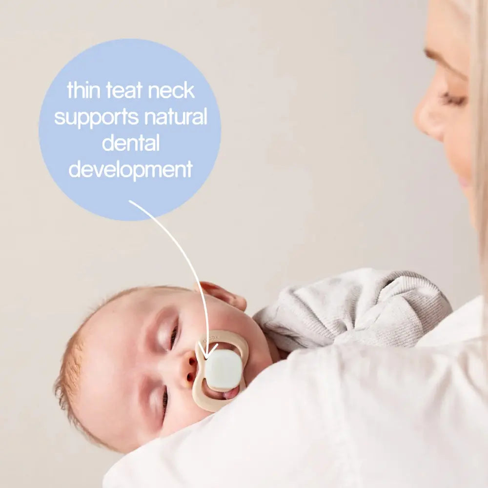 B.Box Pacifier GLOW Silicone Twin Pack | Ergonomic Teat & Shield, Hygienic Cap - Size 2