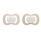 B.Box Pacifier GLOW Silicone Twin Pack | Ergonomic Teat & Shield, Hygienic Cap - Size 2