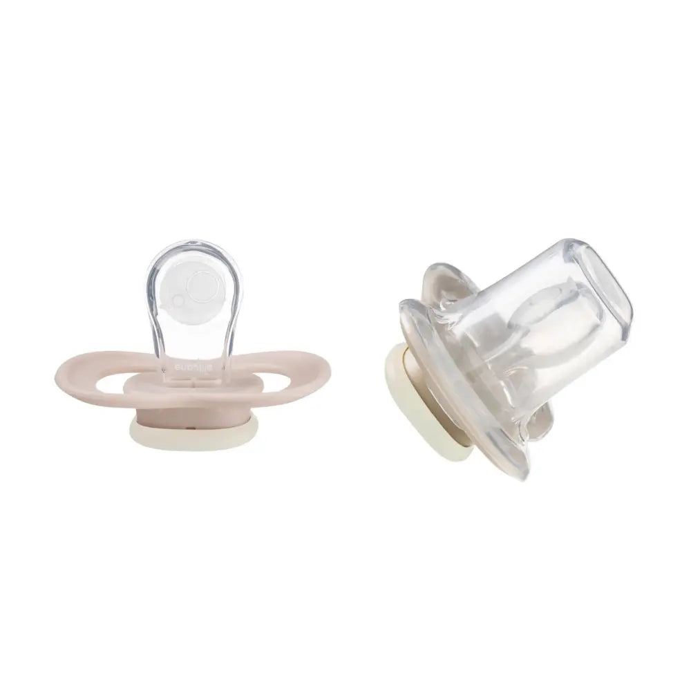 B.Box Pacifier GLOW Silicone Twin Pack | Ergonomic Teat & Shield, Hygienic Cap - Size 2