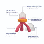 B.Box Silicone Fresh Food Feeder - Pink Orange