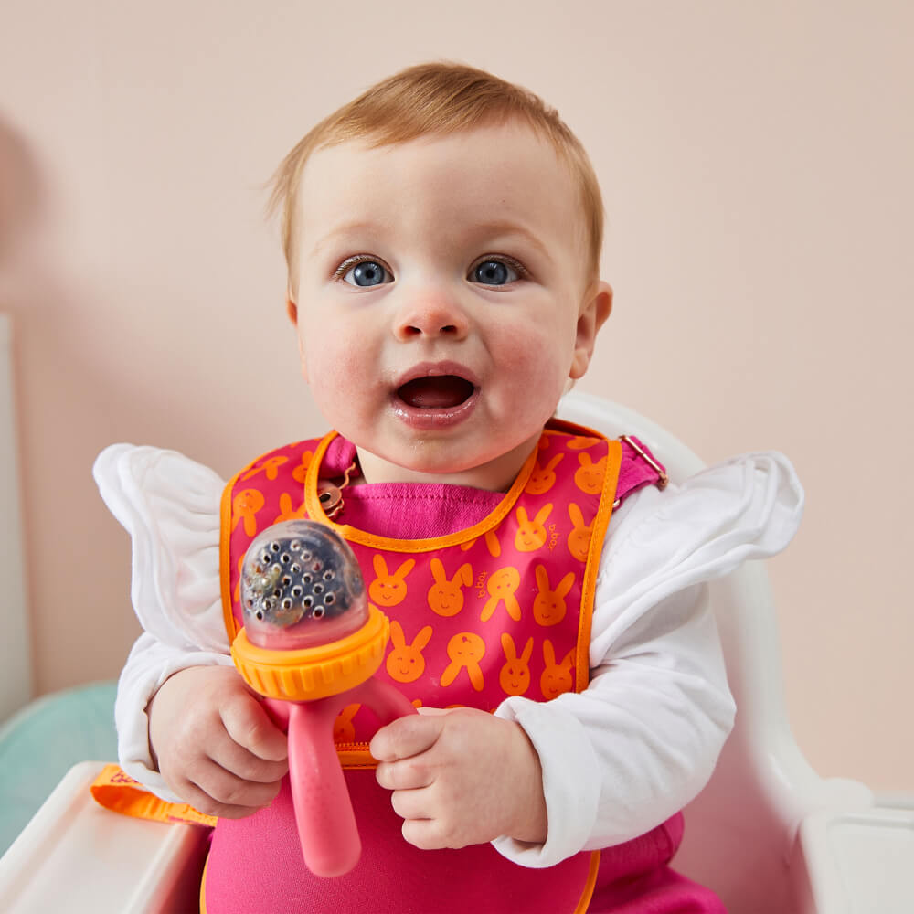 B.Box Silicone Fresh Food Feeder - Pink Orange