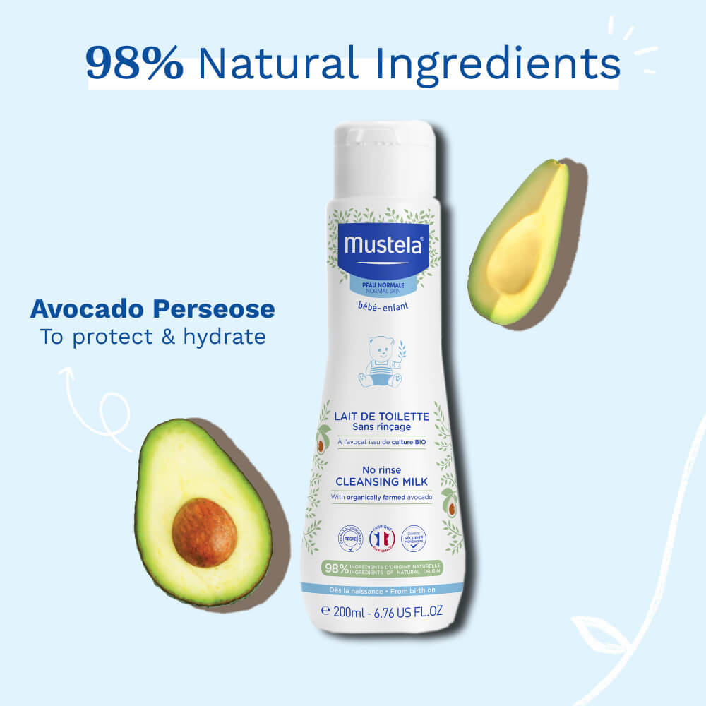 Mustela No rinse Cleansing Milk - 200ml