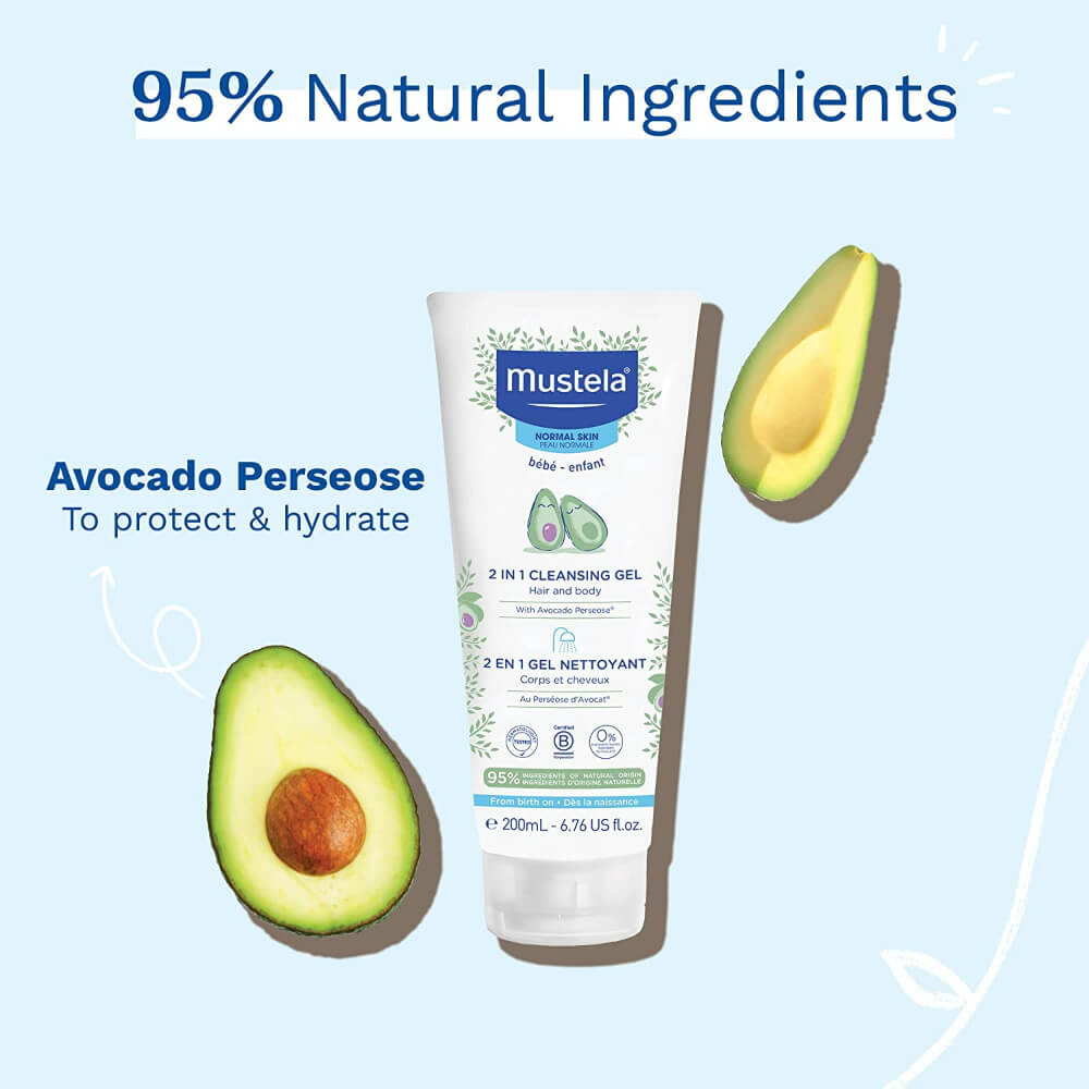 Mustela 2 in 1 Cleansing Gel - 200 ml