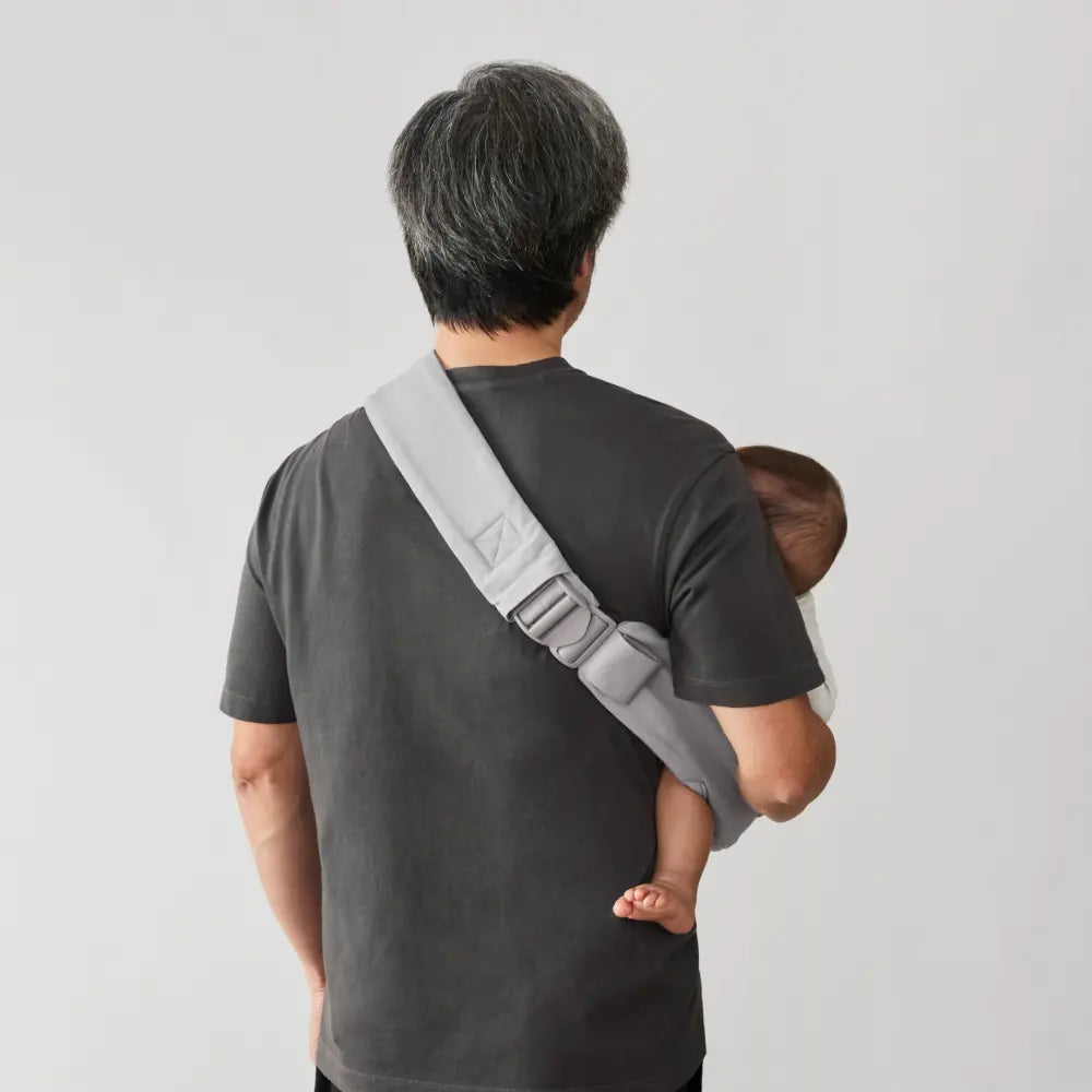 Ergobaby Upsie Sling Baby Carrier, Soft & Ergonomic Carrier with Cushioned Adjustable Shoulder Strap, Bucket Seat, Front Pocket, 100% Breathable Cotton, Perfect for Travel & Everyday Use, 6M - 4Years