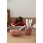 Beaba 1st Stage Silicone Spoon - Set of 4, Baby Led Weaning Self Feeding Training Spoon with Ultra Soft Tip, Gum Friendly, Ergonomic Handles, BPA Free, 4m+