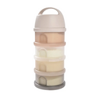 Beaba Stacked Formula Container - Airtight Multifunctional Storage Container for Storing Milk Powder and Baby Food, 4 Interchangeable Compartments, Microwave Safe, Travel Friendly