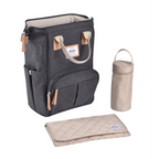 Beaba Wellington Diaper Bag – Stylish Backpack for Moms & Dads – Large Capacity Baby Bag with Changing Mat, Insulated Bottle Holder, Multiple Pockets, Durable, Water-Resistant – Travel & Everyday Use