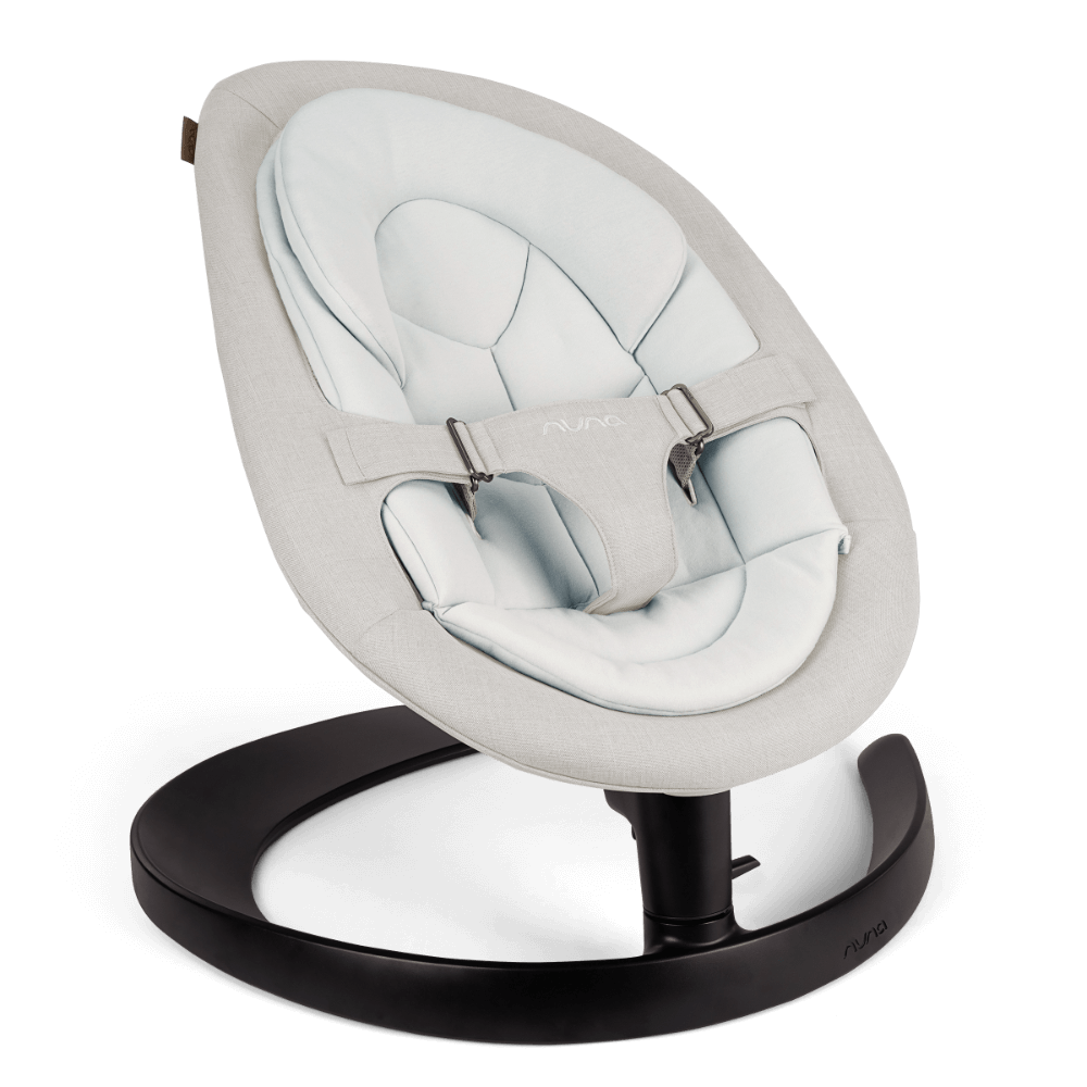 Nuna Leaf Grow Baby Bouncer|Sleek Design|Rock Solid Base with Motion Lock|3 Ergonomic Recline Positions|New Born to 60 kg - Driftwood