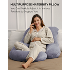 Momcozy G Shaped Pregnancy Pillow Grey