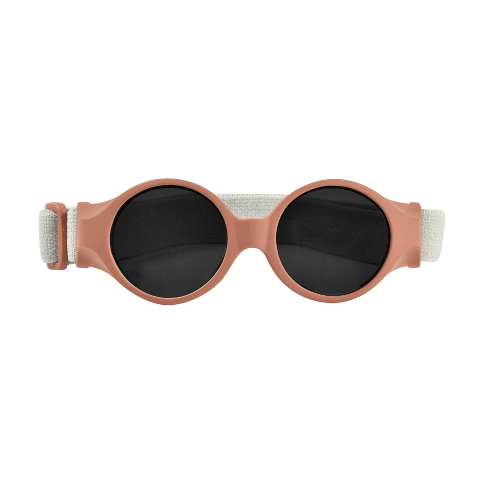 Beaba Newborn Sunglasses - 0-9 Months, Unbreakable Sunglasses for Infants, 100% UV Protection, CAT 4 Side Protection Optimal Comfort, Adjustable Elastic Headband, Birth - 9 Months