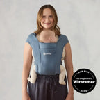 Ergobaby Embrace Newborn Baby Carrier, Soft, Cosy & Lightweight Newborn Ready Carrier, Ergonomic “M” Position, Padded Head & Neck Support, Adjustable Waistbelt & Cross Straps, 2 Carry Positions, Easy to Use, 3-11 Kgs, 0-12 Months, Oxford Blue