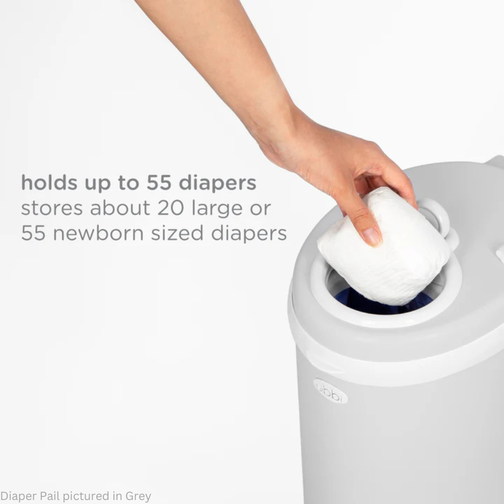 Ubbi Steel Odor Locking Diaper Pail - Oat Milk