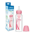 Dr. Brown's Natural Flow Anti-Colic Options+ Narrow Baby Bottle, 8 oz/250 ml, Pink, 1-Pack