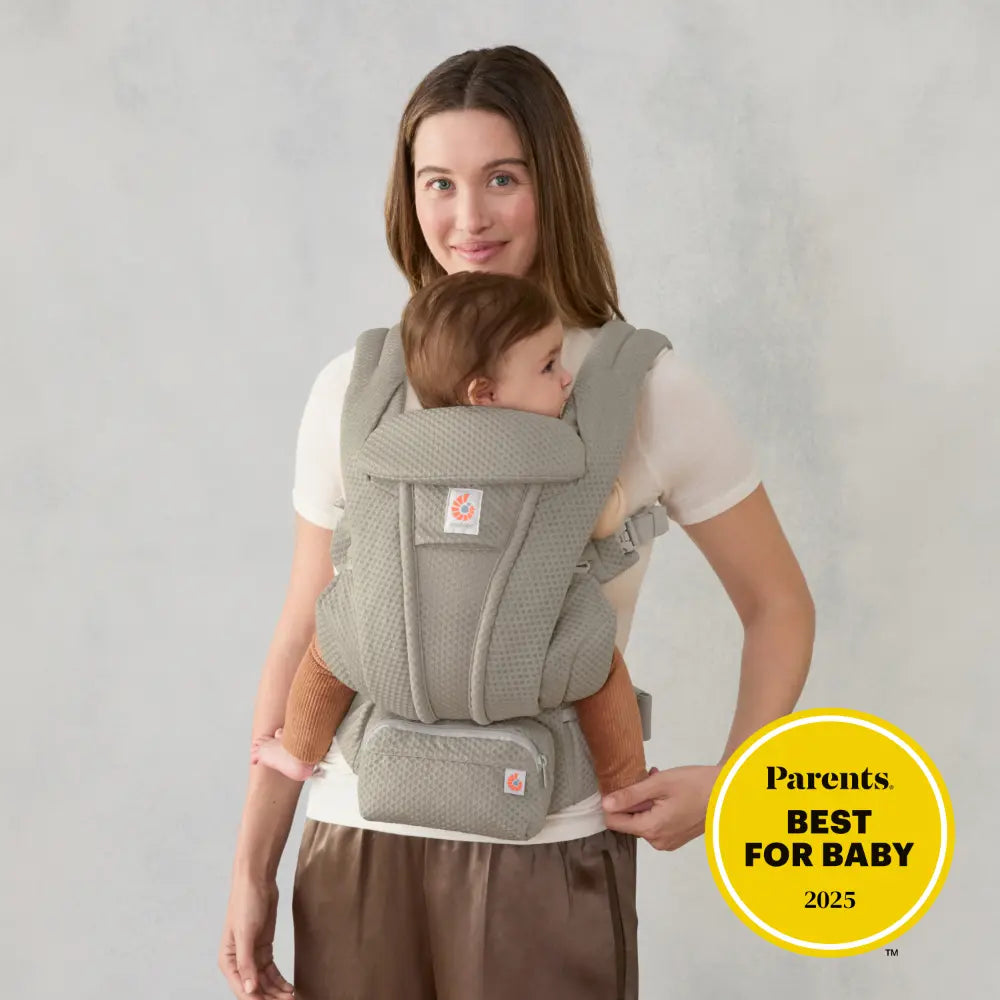 Ergobaby Omni Deluxe Baby Carrier, Lightweight Breathable Soft Mesh, Enhanced Lumbar Support, Adjustable Waistbelt & Cross Straps, Privacy Hood, 4 Carry Positions, 6 Storage Pockets, 3-20Kgs, 0 - 4 Years