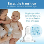 Dr. Brown's Natural Flow Anti-Colic Options+ Narrow Baby Bottle, 8 oz/250 ml - 4-Pack