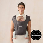 Ergobaby Embrace Newborn Baby Carrier, Soft, Cosy & Lightweight Newborn Ready Carrier, Ergonomic “M” Position, Padded Head & Neck Support, Adjustable Waistbelt & Cross Straps, 2 Carry Positions, Easy to Use, 3-11 Kgs, 0-12 Months