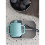 Beaba Silicone 3 Piece Learning Set – Suction Divided Plate, Silicone Learning Cup & 2nd Stage Spoon, Non-Slip, Unbreakable, Easy to Clean, BPA-Free Baby Feeding Set for Mess-Free Mealtime Essentials, 4M+
