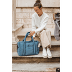Beaba Paris Puffer Baby Diaper Bag – Multifunctional Travel baby Bag with Large Capacity, Multi-Pocket Organizer with Changing Pad, Insulated Bottle Pouch & Stroller Clips – Ideal for Moms & Dads On the Go