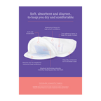 Lansinoh Disposable Nursing Breast Pads - Prevent Leakage, Soft & Skin Friendly, Maximum Absorbency, Individually Wrapped for Convenience