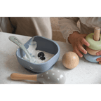 Beaba 2nd Stage Silicone Spoon - Baby Led Weaning Self Feeding Training Spoon with Ultra Soft Tip, Gum Friendly, Ergonomic Handles, BPA Free, 8m+